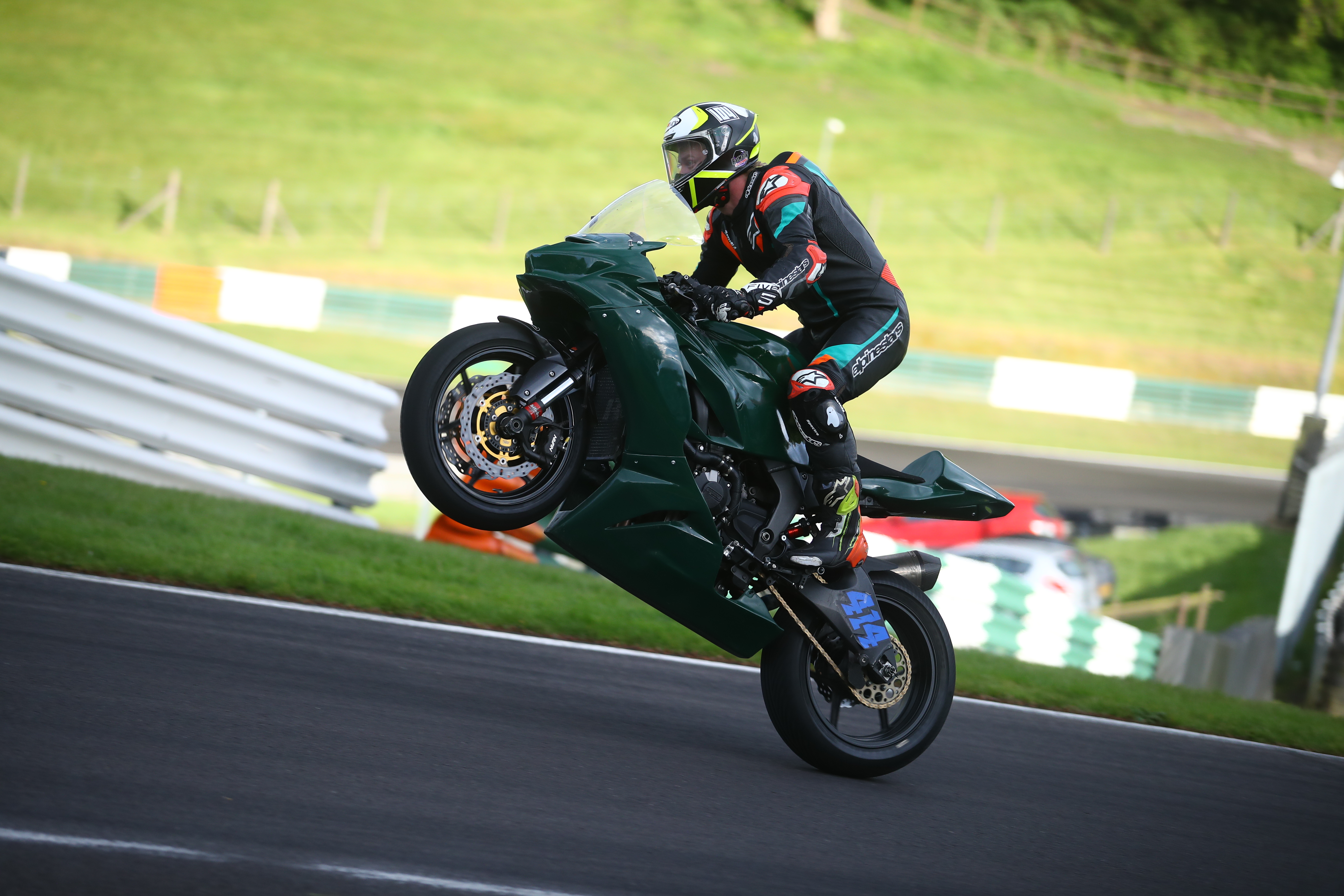 Wheelie on track